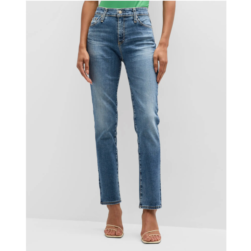 AG Jeans Adriano Goldschmied NWT Mari High Rise Slim Straight Denim Jeans  // 24